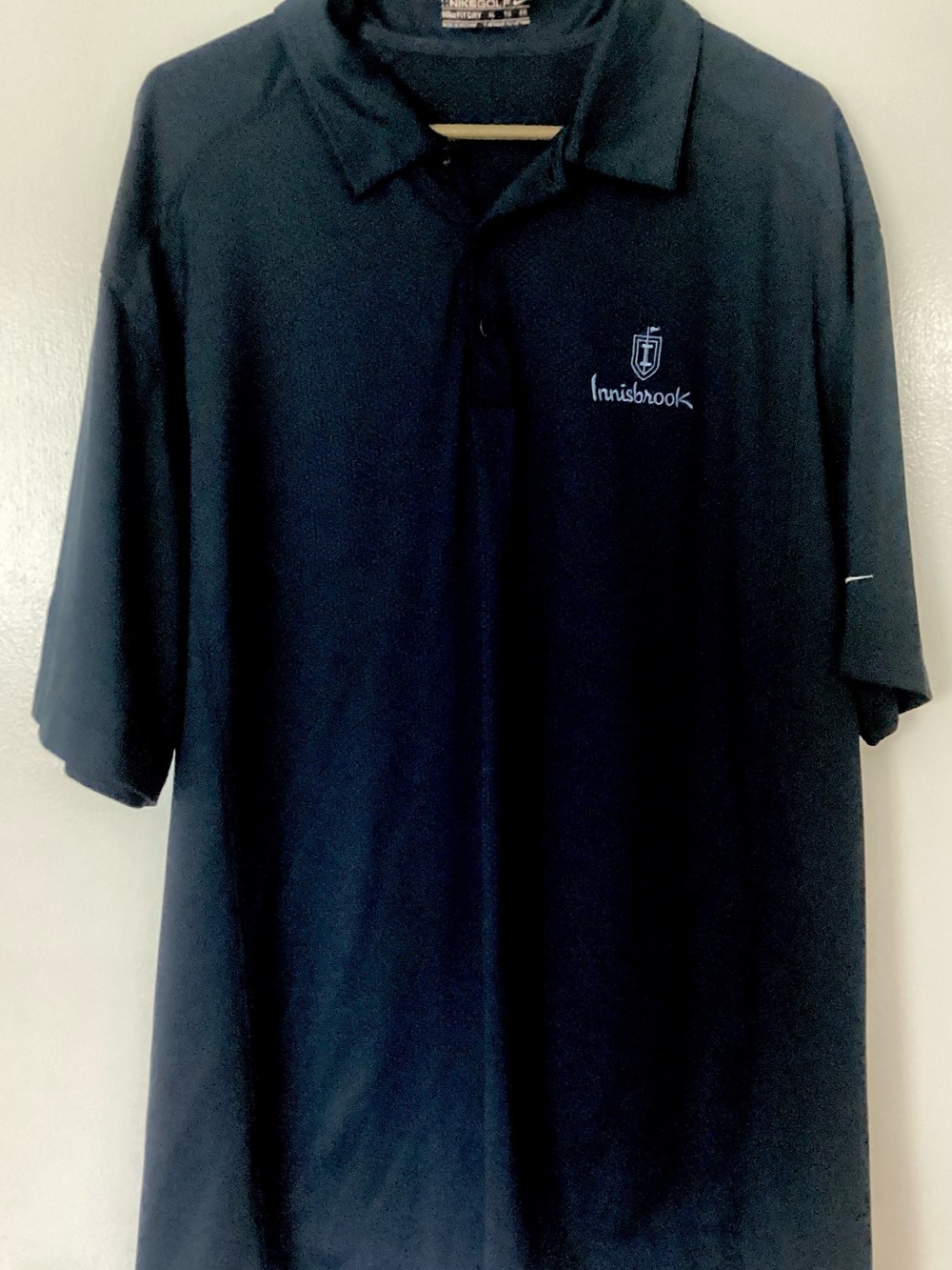 Men’s XL NIKEGOLF Fit Dry Men's Navy Blue Polo Shirt Innisbrook Crest Sweetbay